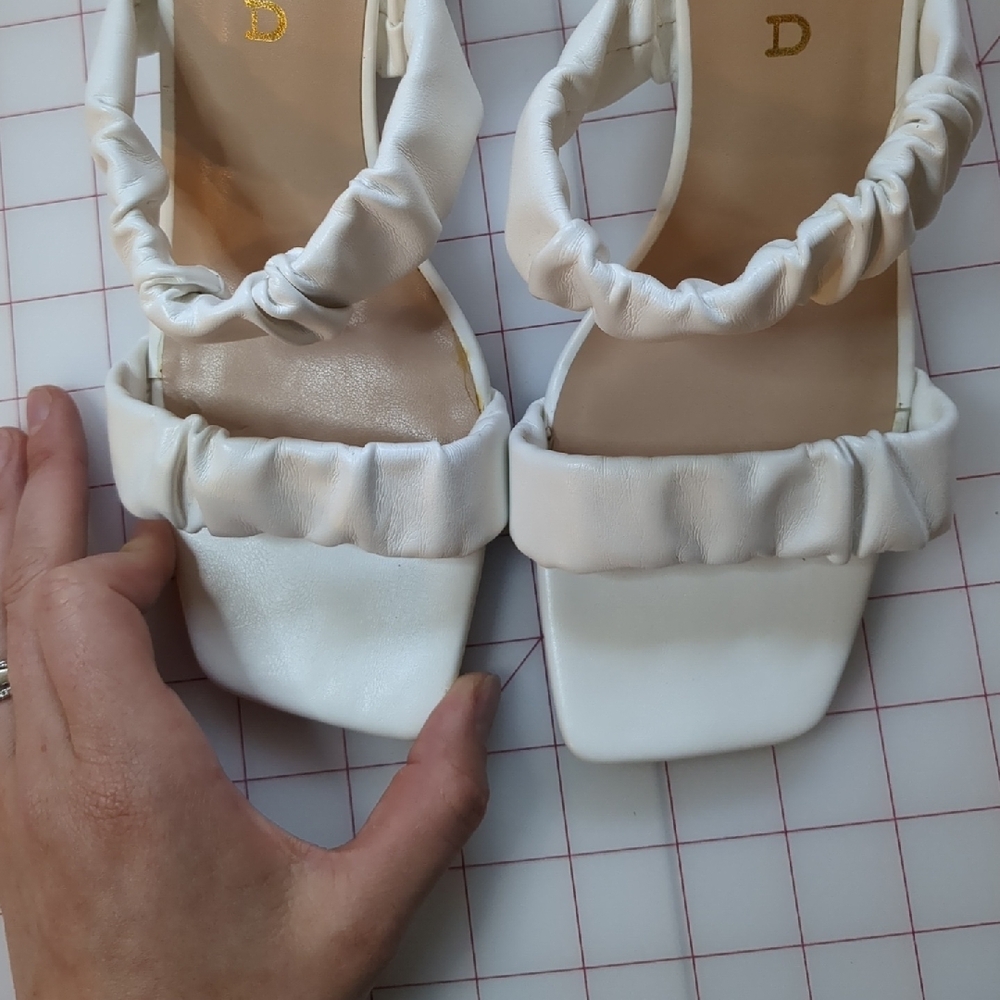 Unisa Cream Ruffled Mules - Picture 5 of 5